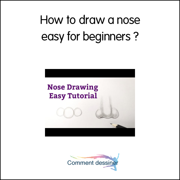 How to draw a nose easy for beginners
